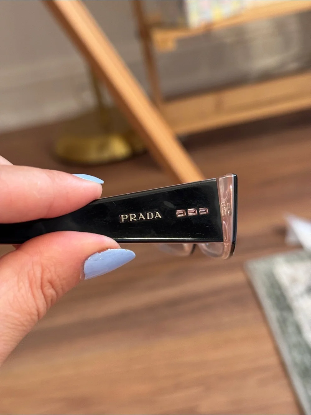 Prada Dark Brown \ Pink Rectangular Eyeglasses so 90s!!